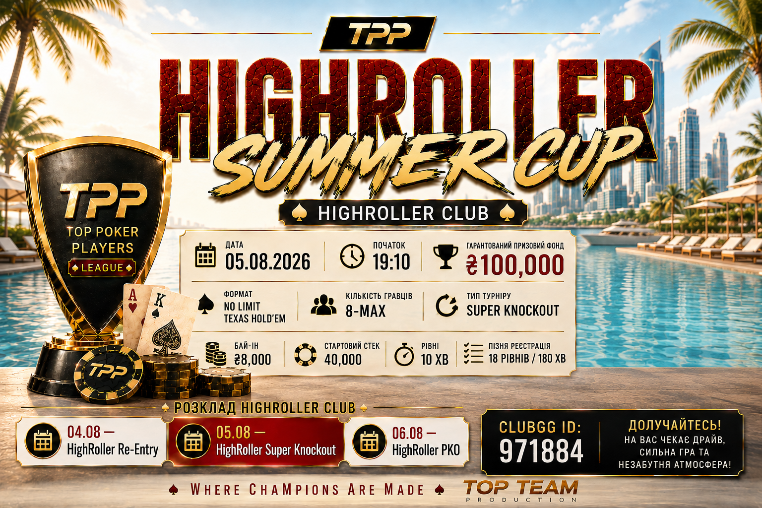 🏆 HighRoller Super Knockout — другий турнір легендарної серії HighRoller Club